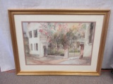 Charleston, SC Single House Courtyard & Gate Artist Signed Margaret Petterson Ltd 828/1000