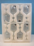 Set of 8 King Dealay Red Wine Crystal 8