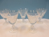 Set of 5 Signed Waterford Crystal Eileen Pattern Flared Bowl 5 5/8
