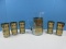 Awesome 6 pc. West Virginia Glass Co. Mid Century Modern Glassware Set Green Diamonds