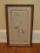 Adorable Pair of Baby Birds Perched on Maple Tree Limb w/Spanish Moss Artist Signed Ann