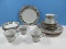 20 pc. Set Lynns Fine China St. Maria Christmas Pattern Holly and Berry Red Band Design