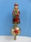 Original Christmas Tree D‚cor Glass Hand Crafted From Thuringia Artists Santa Lace Antique Gold