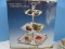 Godinger Silver Art Silverplated 3 Tier Serving Trays w/Center Handle-Appears NIB