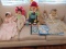 Lot-Vintage 1961 Plated Moulds Inc. Doll w/Sleepy Eyes, Drink/Wet 19 1/2