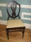 Mahogany Sheraton Style Shield Back Side Chair