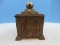 Exceptional Neoclassical Revival Style Resin Keepsake Trinket Box w/Acanthus Leaves Quartz
