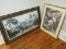 Artwork Prints Rivers Edge Tranquil Scene Attributed to Bill Saunders in Frame 43 1/2