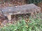 Natural Stone Rock Garden Bench Weathered, Heavy- 14 1/2
