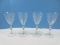 Set 4 Fostoria Crystal Chintz Etched Pattern 7 5/8