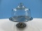 Arthur Court Aluminum Holloware Magnolia Pedestal Dome Server w/ 8
