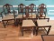 Set 6 Vintage Mahogany European English Tudor Jacobean Style Dining Chairs Intricate