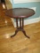 Mahogany Georgian Era Style Pie Crust Foyer/Parlor Center Table Triple Reeded Columns