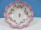 Early Elegant Porcelain Blow Mold Footed Intricate Design 10 1/2