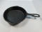 Cast Iron Handle Skillet Pan w/ Double Pour Spouts Base Marked 3 Along w/ 4 D