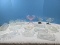 Lot Anchor Hocking Moonstone Clear Opalescent Hobnails Crimped 6