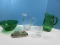 Lot Cristal D'Areques-Durand Emerald Glass 9