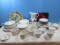 Lot 16pcs Edelstein Bavaria Platinum Trim Scroll Relief Dinnerware, 20pcs White Dinnerware, 4pc