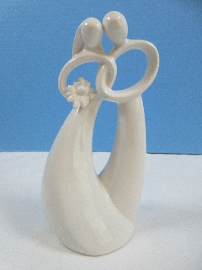 Porcelain Circle of Love Collection "Forever" 7 1/2" Figurine Designer Kim Lawrence by Enesco