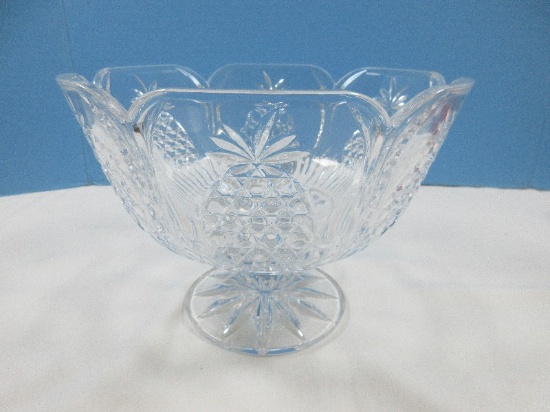 Godinger Crystal Hospitality Collection Criss Cross and Pineapple Cut Pattern Giftware