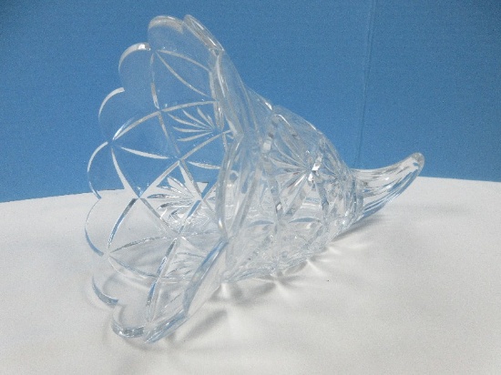 Shannon 24% Lead Crystal Cornucopia Horn of Plenty Giftware Collection by Godinger
