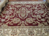 Unique Loom Classic Agra Collection Traditional Persian Design Area Rug Cherry/Cream Colors