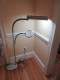 Ott Lite Easy View Floor Lamp Combines Natural Daylight Illumination w/an Adjustable 3X