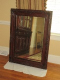 Spectacular Elaborate Baroque Style Wall D‚cor Framed Beveled Mirror 33 1/2