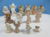 Collection Angel Figurines and Cherub Ceramic, Porcelain and Resin CBK, Ltd. Musical Angel