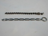 Lot 925 Sterling Silver Italy San Marco Bracelet & Link Design Bracelet