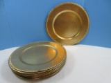 Set 10 Decorative Goldleaf Stylized 13