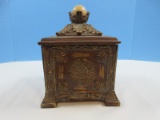 Exceptional Neoclassical Revival Style Resin Keepsake Trinket Box w/Acanthus Leaves Quartz