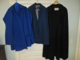 3 Vintage Ladies Capes Bruck's Nurses Apparel Outfit Navy(missing button), Pendleton 100%