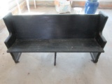 Painted Small Church Pew w/Center Leg Brace Painted Finish-31 1/2