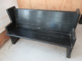 Painted Small Deacon Bench Church Pew- 31