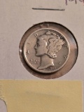 1941-S Mercury Dime Winged Liberty Silver Dime San Francisco Mint 90% Silver