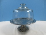 Arthur Court Aluminum Holloware Magnolia Pedestal Dome Server w/ 8