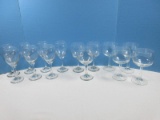 Lot 7 Libbey Classic Stemware Wine Glasses, 2 France Oversized Wine Stems Etc.