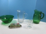 Lot Cristal D'Areques-Durand Emerald Glass 9