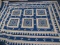 Fabulous Unique Handmade Hmong Summer Quilt Coverlet Featuring Geometric Star Pattern