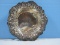 Early Refined Woodside Sterling Silver Embossed Strawberries Rim 7 3/8