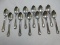Antique 12 Reed & Barton Sterling Silver Teaspoons w/Monogram La Comtesse Pattern 1897