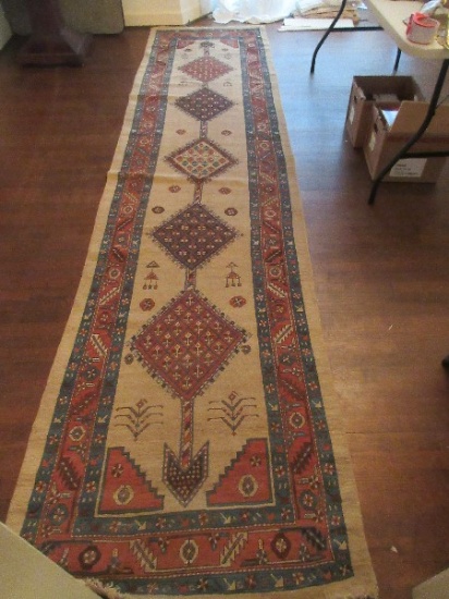 Early Claremont Rug Co. Bakshaish Runner Persian Rug 13' x 2'1".