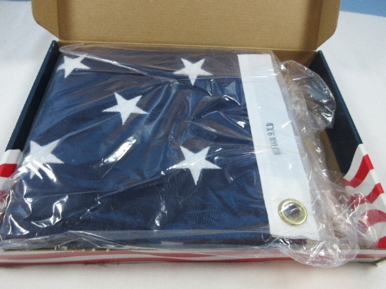 American Palmetto Flagmakers 4' x 6' Nylon USA American Flag of US "Old Glory", "Stars &
