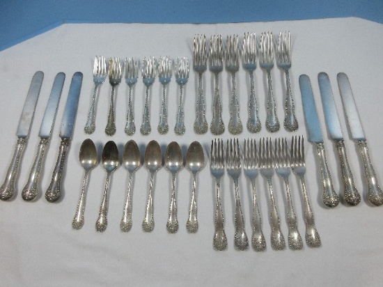 30pc Gorham Sterling Silver Flatware 5pc Place Setting for 6 Lancaster Pattern