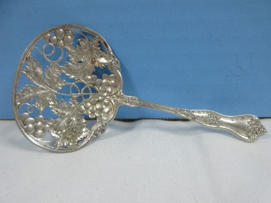 Sterling Silver Grapevine Pattern Bon-Bon Spoon J. Goldstein- Wgt. 45.92G+/-