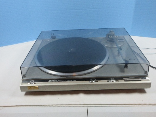 Technics SL-Q300 Quartz Direct Drive Turntable- Record Player Works!