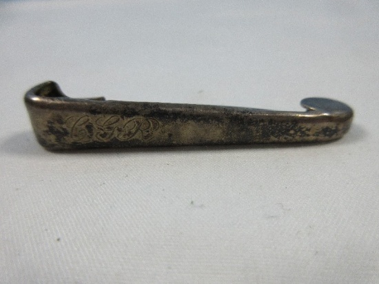Napier Sterling Silver Diaper Pin Engraved "CGR" Wgt. 4.82G+/-