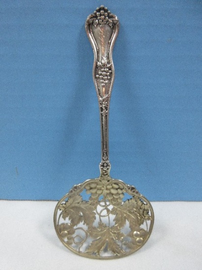 Sterling Silver Grapevine Pattern Bon-Bon Spoon J. Goldstein- Wgt. 45.92G+/-