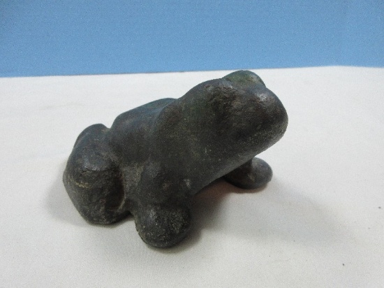 Cast Iron Figural Frog Door Stop